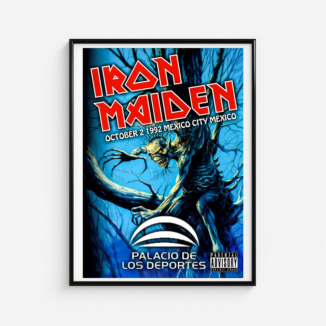 Cuadro Iron Maiden Palacio de Los Deportes Mexico City 1992