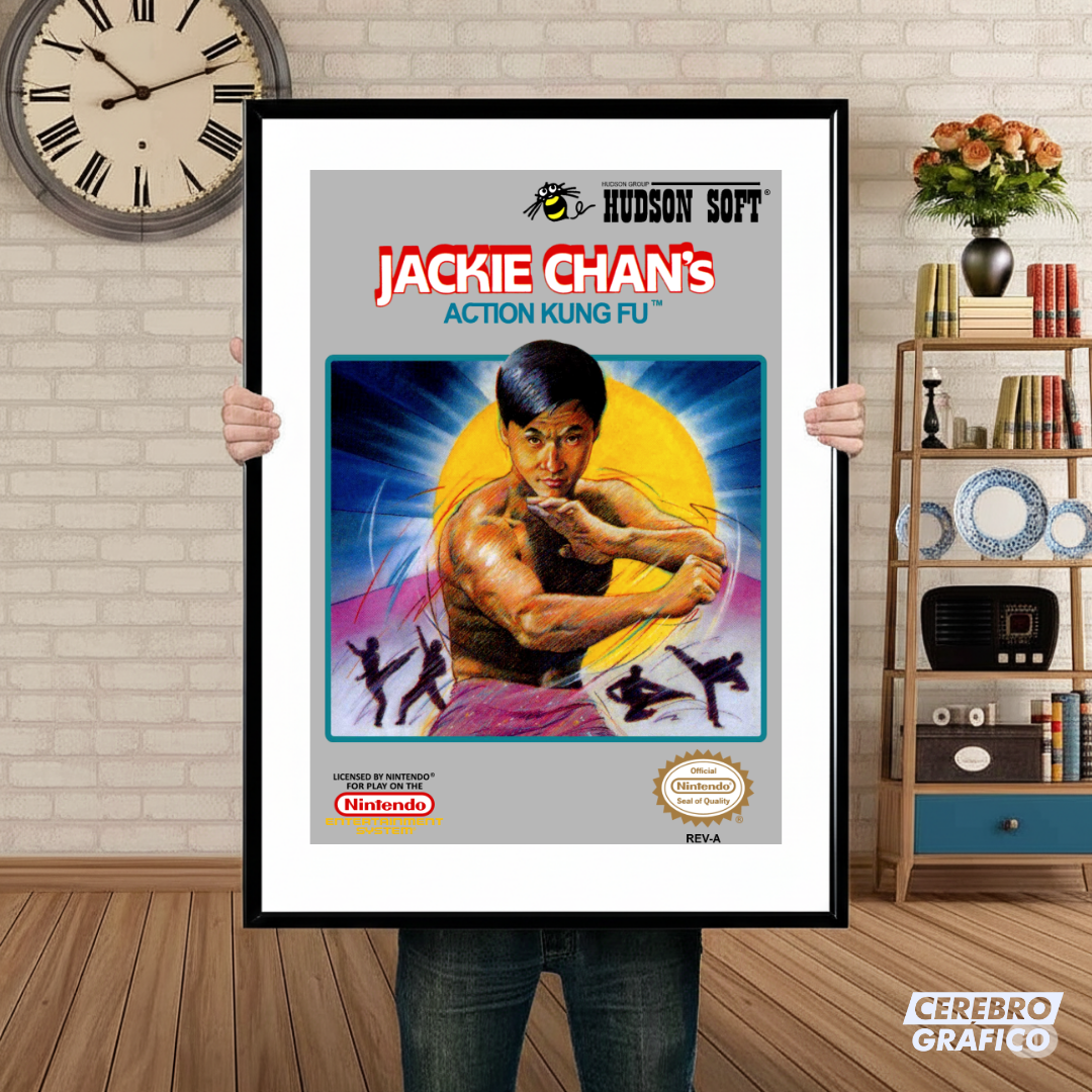 Cuadro Nintendo Jackie Chan Action Kung Fu