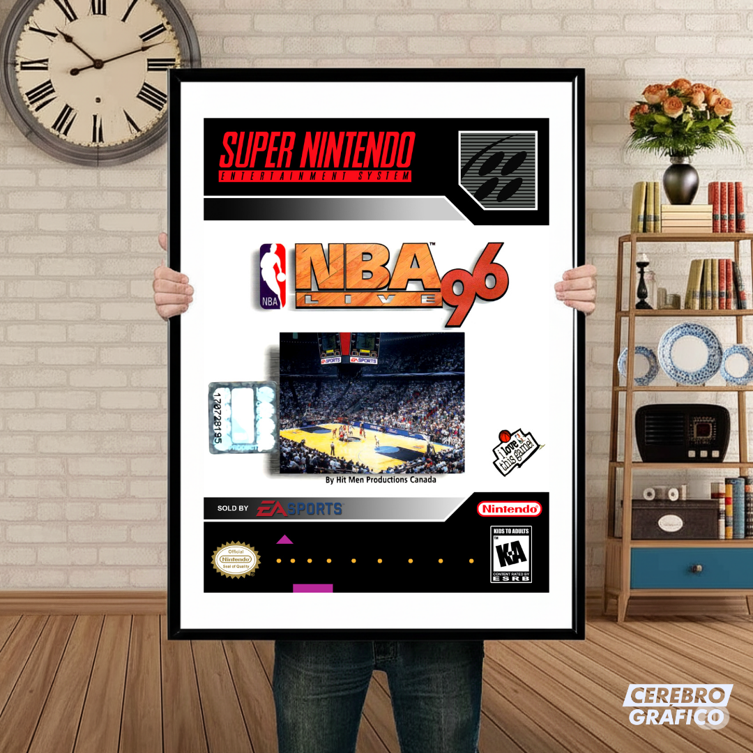 Cuadro SNES NBA Live 96