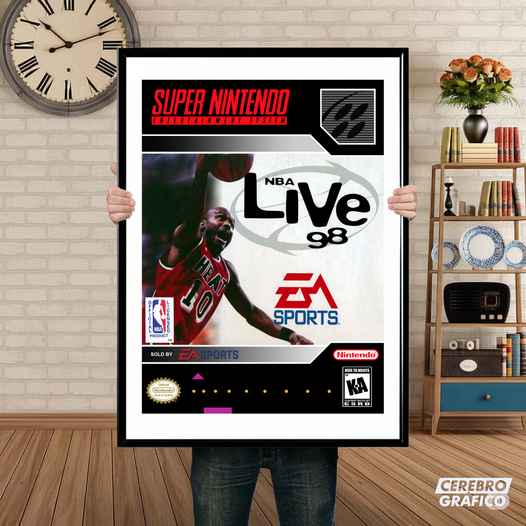 Cuadro SNES NBA Live 98