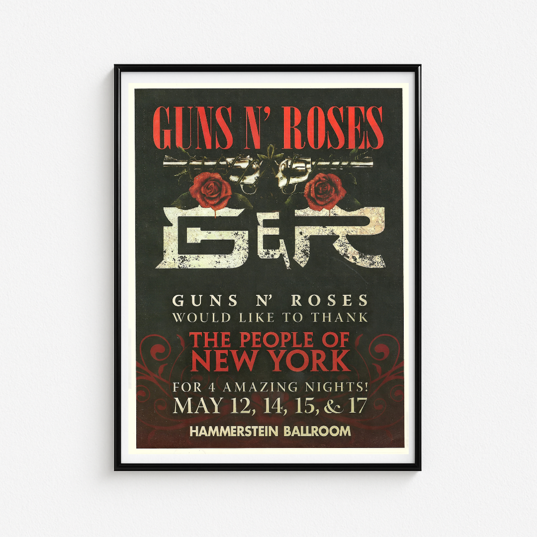 Cuadro Guns N Roses Hammerstein Ballroom NY