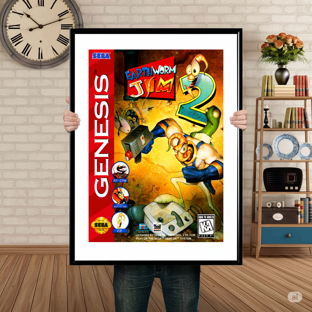 Cuadro SEGA Earthworth Jim II