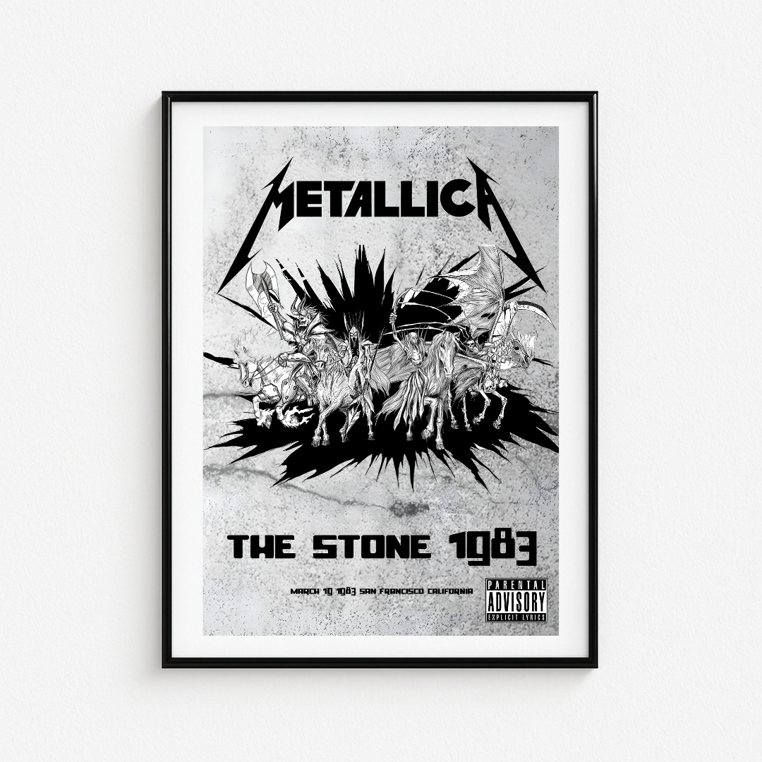 Cuadro Metallica The Stone 1983