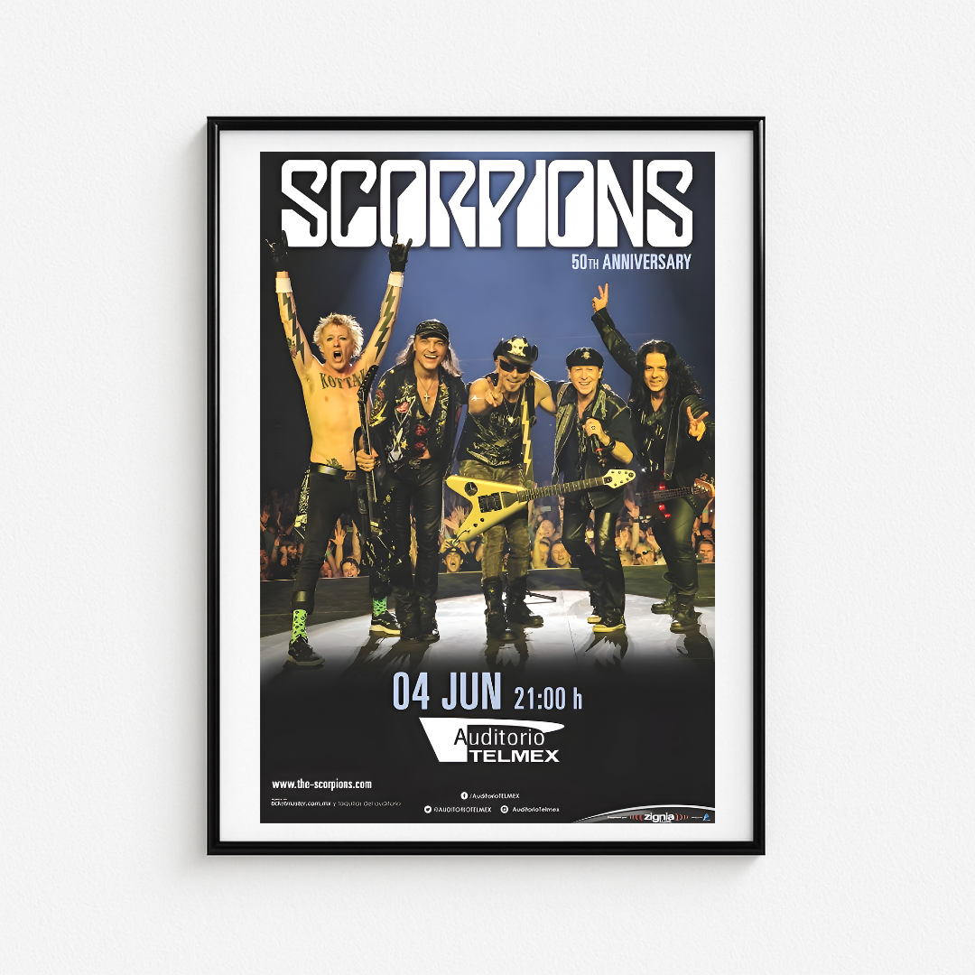 Cuadro Scorpions 50th Anniversary