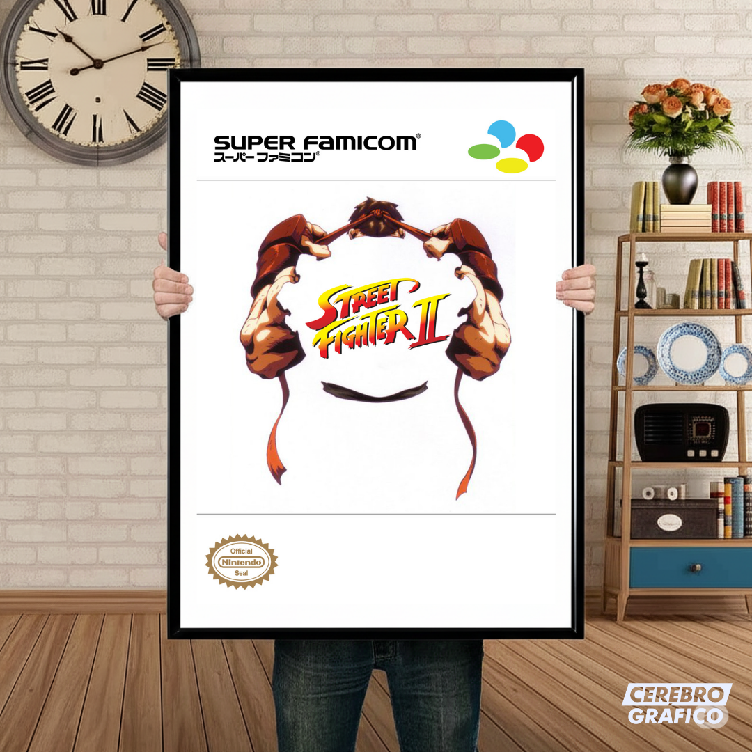 Cuadro SNES Street Fighter II Famicon