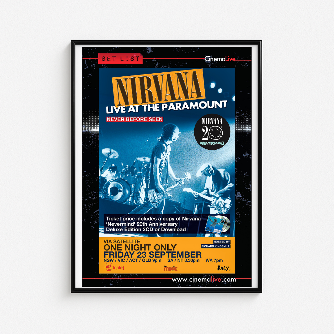 Cuadro Nirvana Live at The Paramount