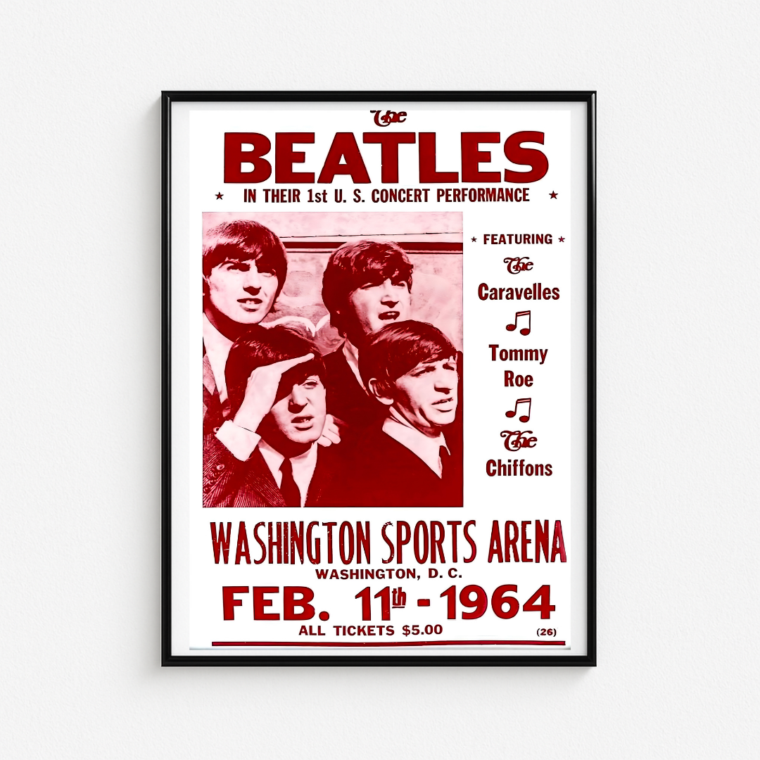 Cuadro The Beatles Washington Sports Arena 1964