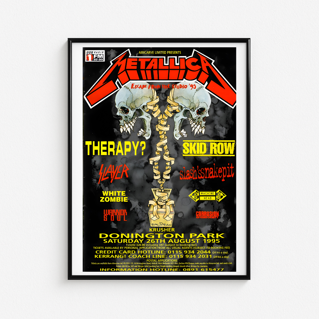 Cuadro Metallica Escape from the Studio 1995
