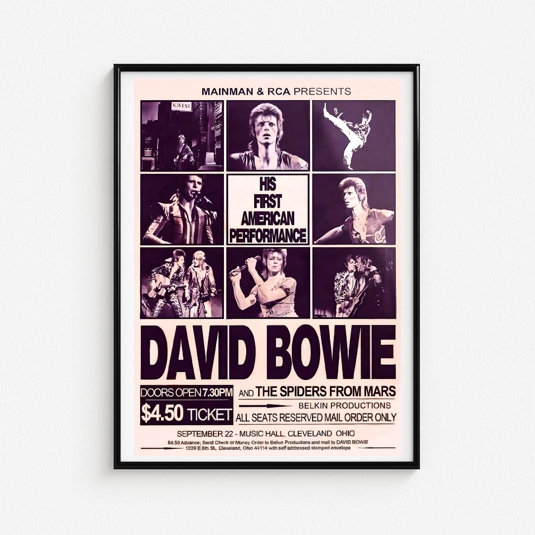 Cuadro David Bowie First American Performance
