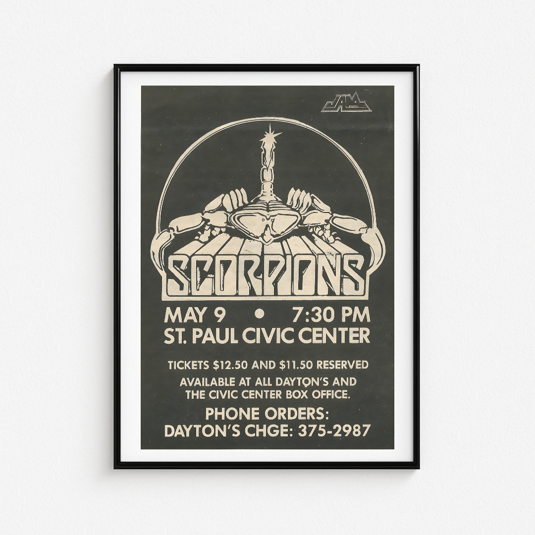 Cuadro David Scorpions Paul Civic Center