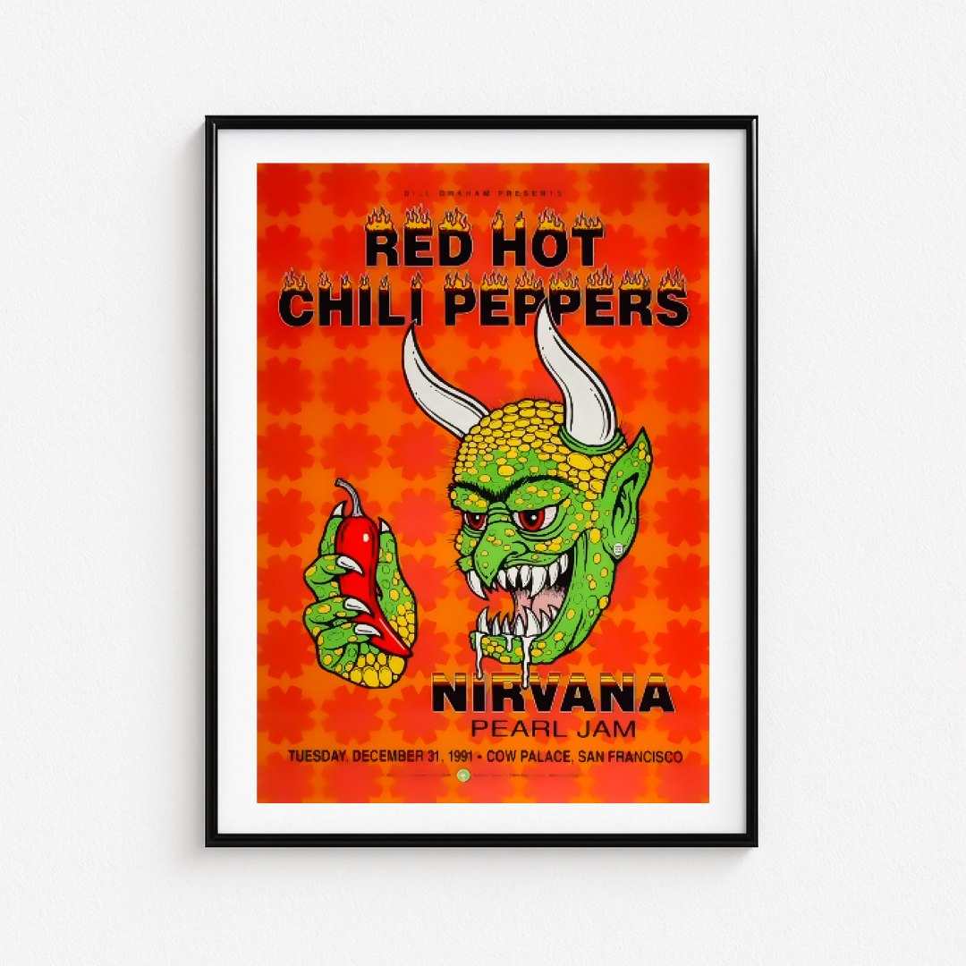 Cuadro Red Hot Chili Peppers Cow Palace 1991