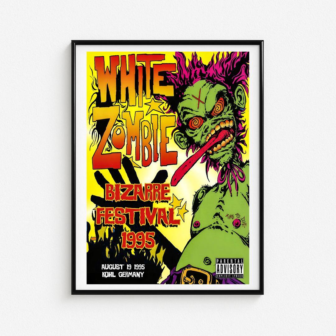 Cuadro White Zombie Bizarre Festival 1995