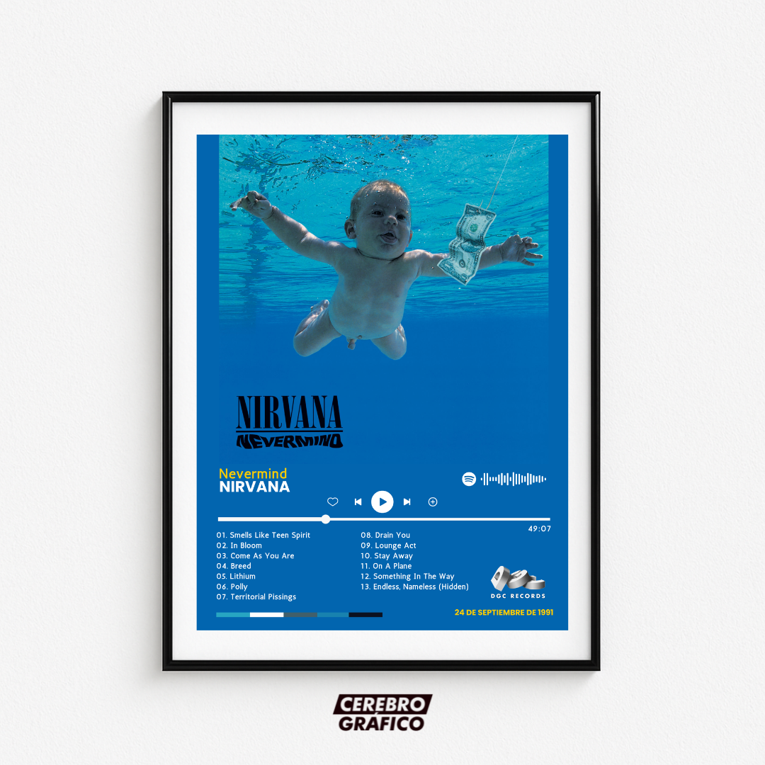 Cuadro Música Nirvana - Nevermind