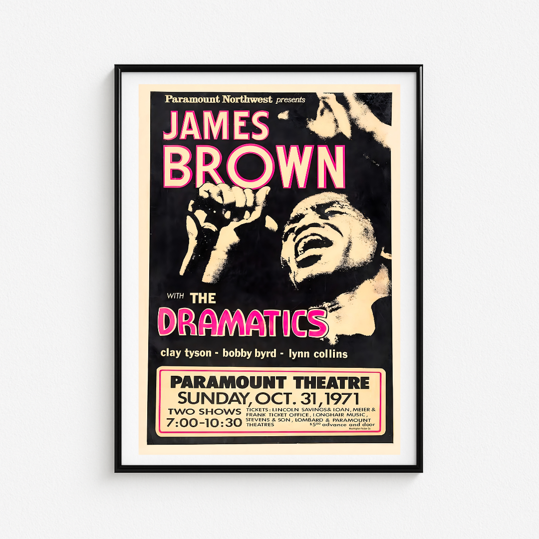 Cuadro James Brown Paramount Theatre 1971