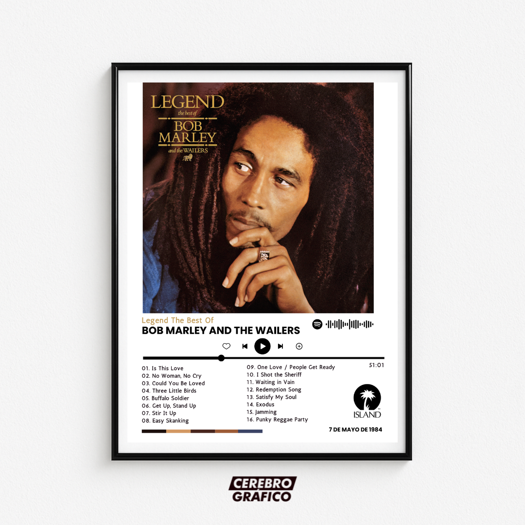 Cuadro Música Bob Marley and The Wailers - Legend