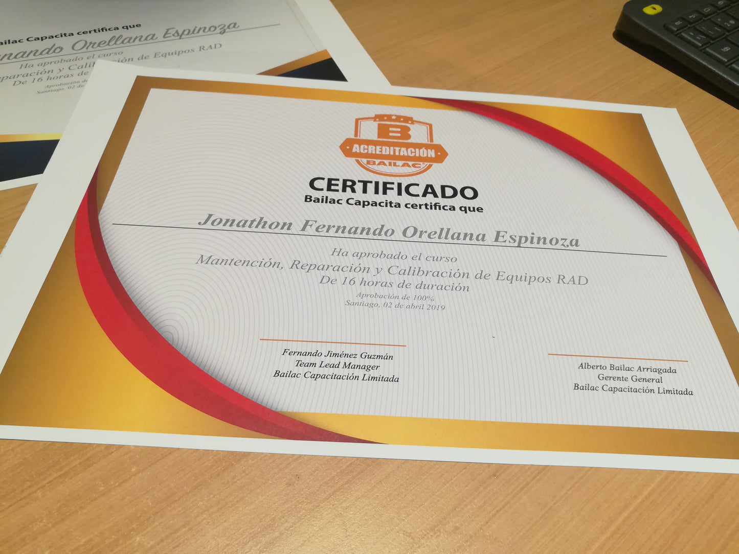 Diplomas y certificados