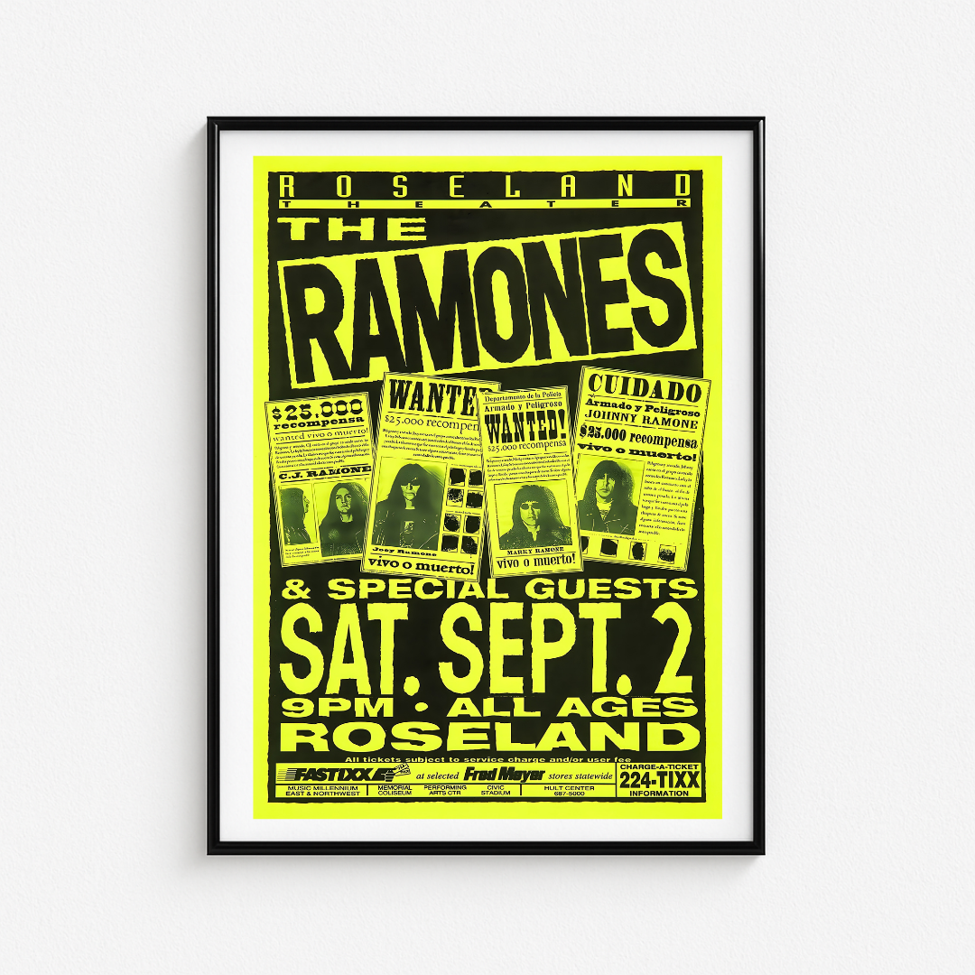 Cuadro The Ramones Roseland Live