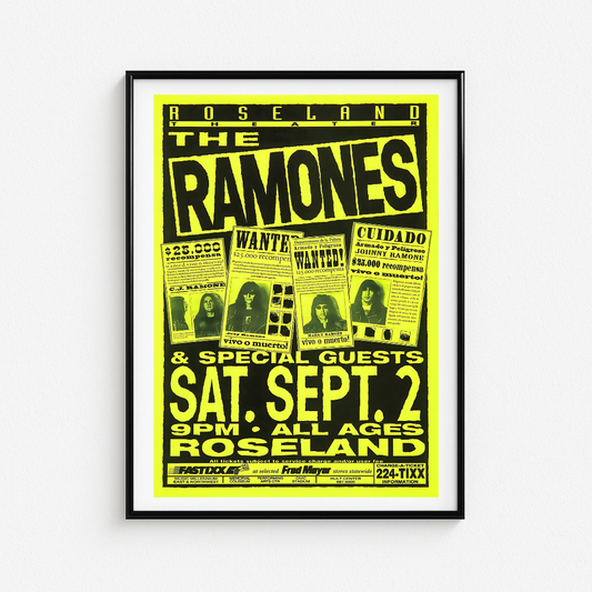 Cuadro The Ramones Roseland Live