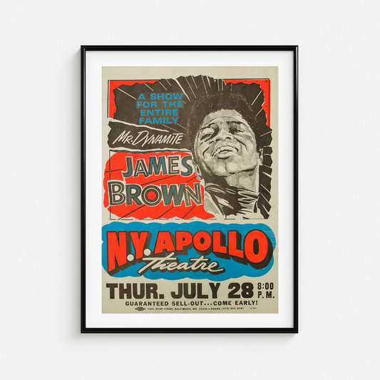 Cuadro James Brown NYC Apollo Theatre