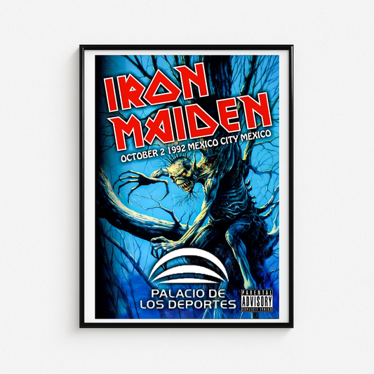 Cuadro Iron Maiden Palacio de Los Deportes Mexico City 1992