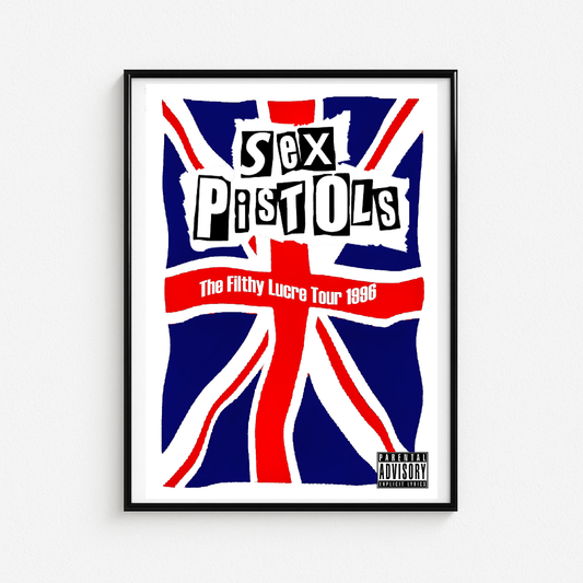 Cuadro Sex Pistols the Filthy Lucre Tour 1996