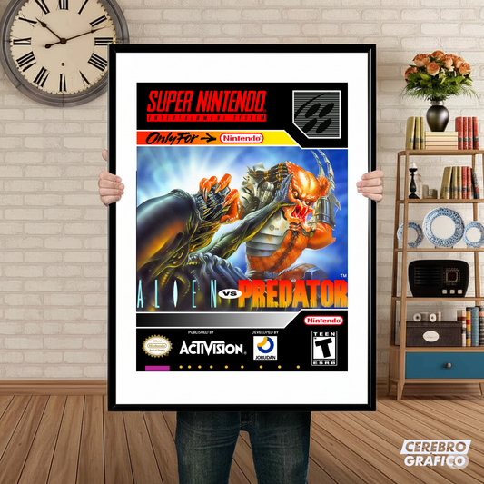 Cuadro SNES Alien vs Predator