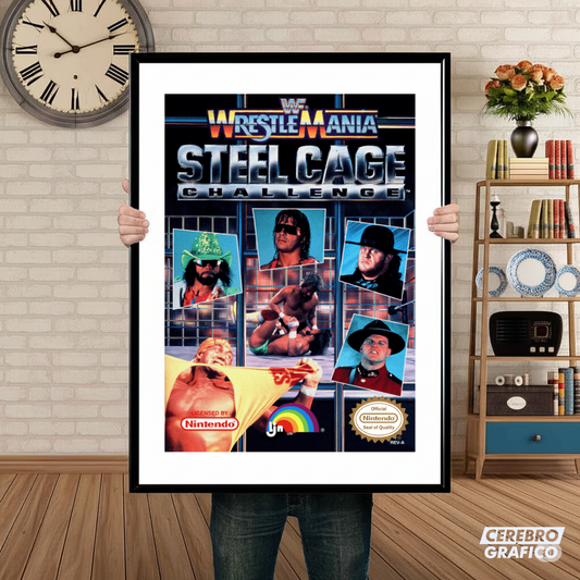 Cuadro Nintendo Wrestlemania Steel Cage