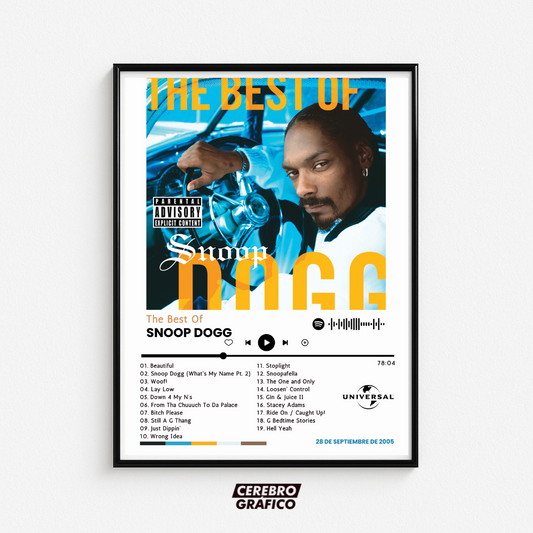 Cuadro Música Snoop Dogg - The Best Of