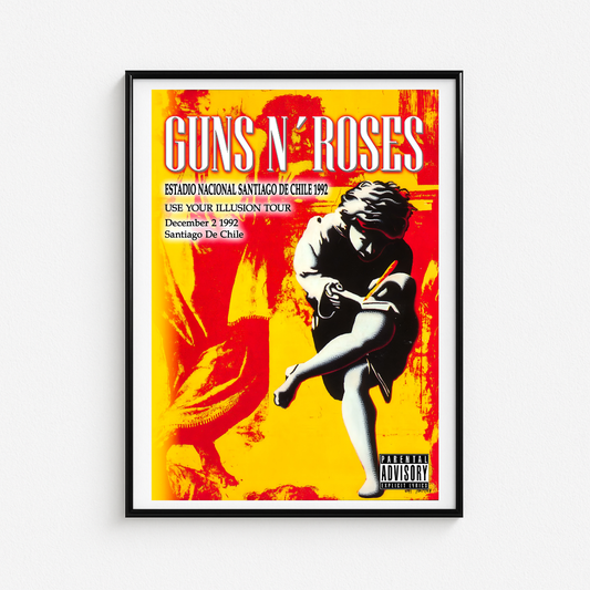 Cuadro Guns N Roses Santiago de Chile 1992