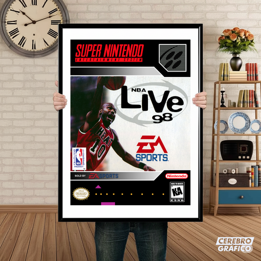 Cuadro SNES NBA Live 98