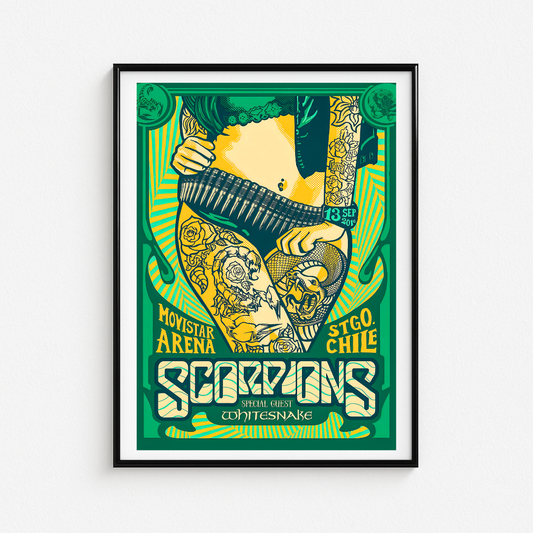 Cuadro Scorpions Movistar Arena Chile