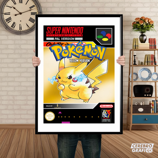 Cuadro SNES Pokemon Yellow Version
