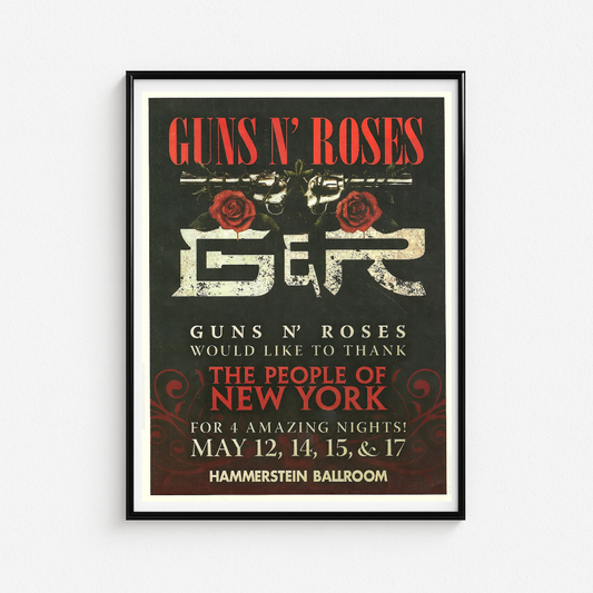 Cuadro Guns N Roses Hammerstein Ballroom NY