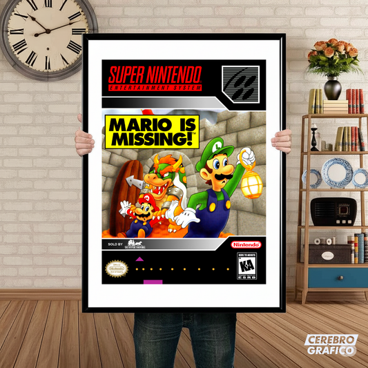 Cuadro SNES Mario is Missing!