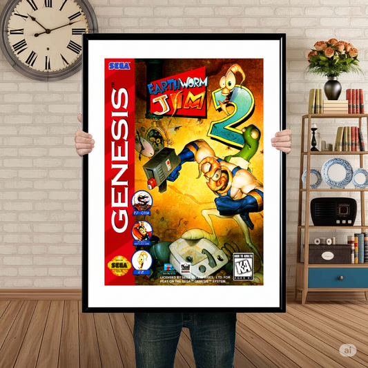 Cuadro SEGA Earthworth Jim II
