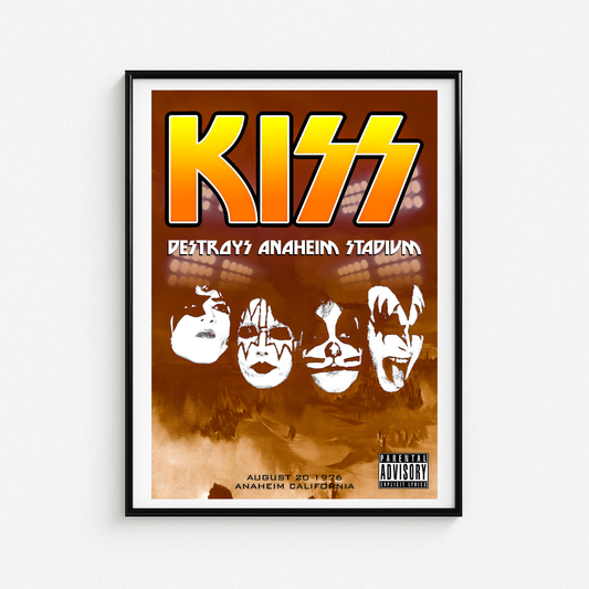 Cuadro Kiss Destroys Anaheim Stadium