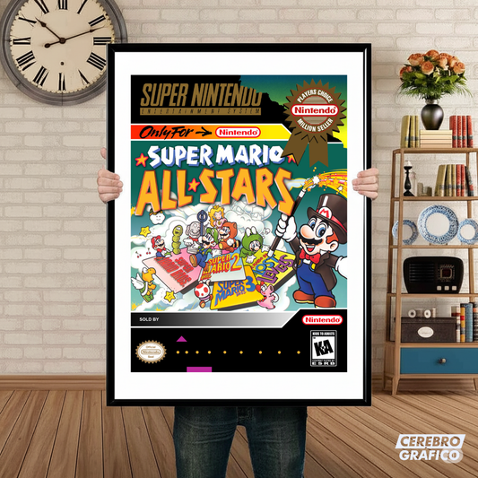Cuadro SNES Super Mario All Stars