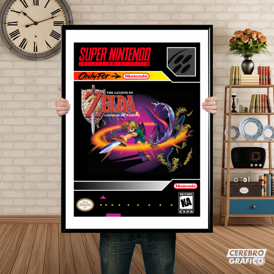 Cuadro SNES The Legend Of Zelda Goddes of Wisdom