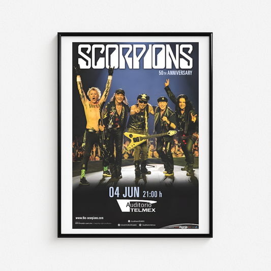 Cuadro Scorpions 50th Anniversary
