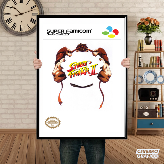 Cuadro SNES Street Fighter II Famicon