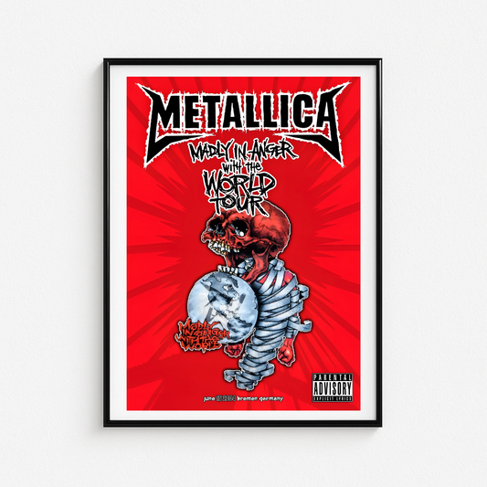 Cuadro Metallica Madly in Anger With The World Tour