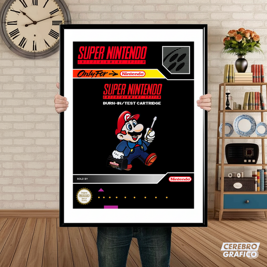 Cuadro SNES Mario Test Cartridge