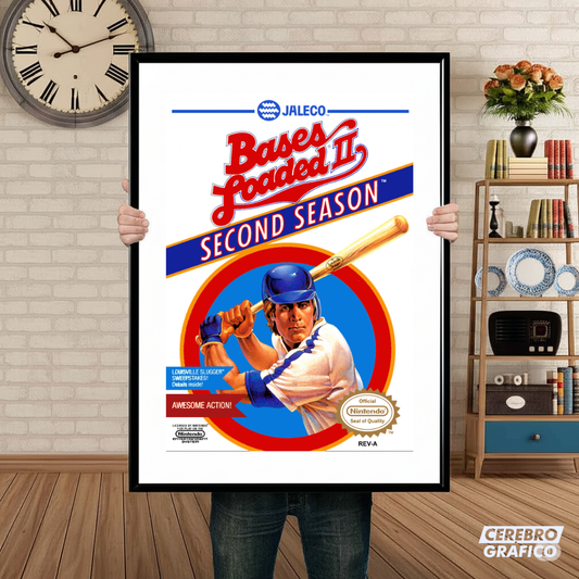 Cuadro Nintendo Bases Loaded II