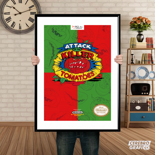 Cuadro Nintendo Attack of The Killer Tomatoes
