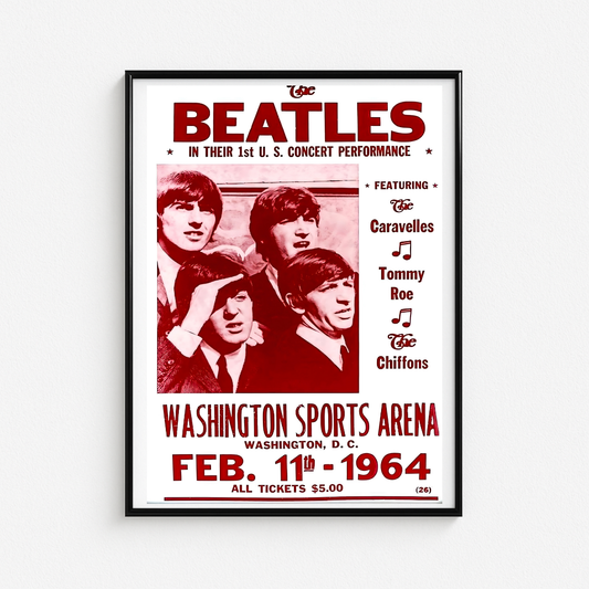 Cuadro The Beatles Washington Sports Arena 1964