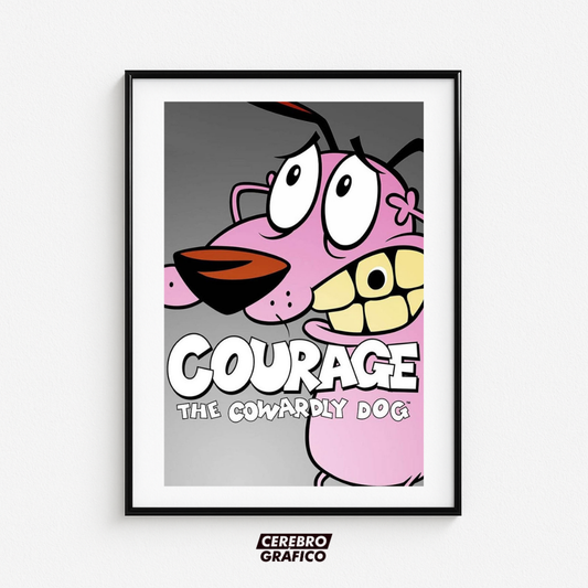 Cuadro Corraje El Perro Cobarde