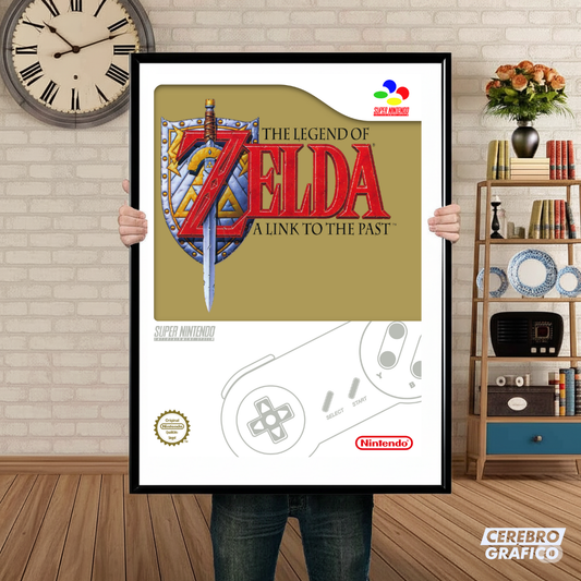 Cuadro SNES The Legend Of Zelda A Link to the Past Alternativa Blanca