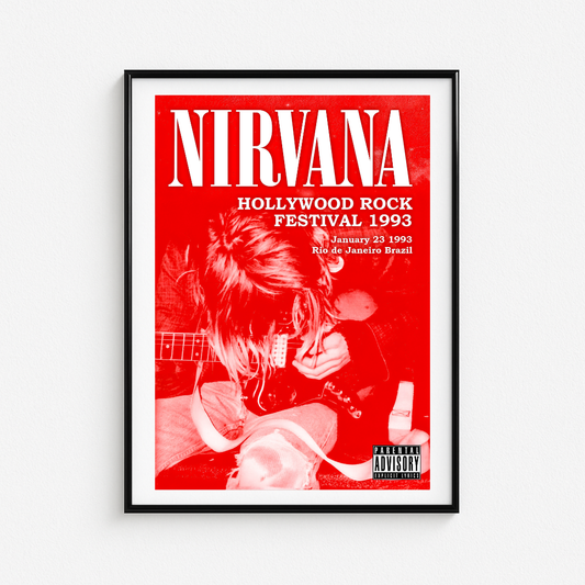 Cuadro Nirvana Hollywood Rock Festival 1993