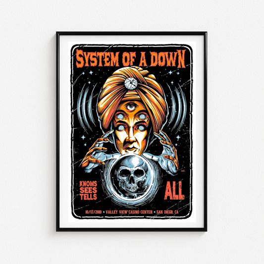 Cuadro System of a Down Knows Sees Tells All