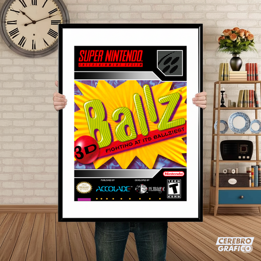 Cuadro SNES Ballz 3D